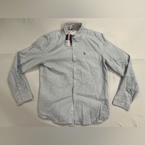 Jack Wills Oxford Wadsworth Shirt Mens Large Slim Fit Button Down New Striped